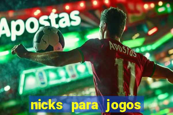 nicks para jogos de tiro